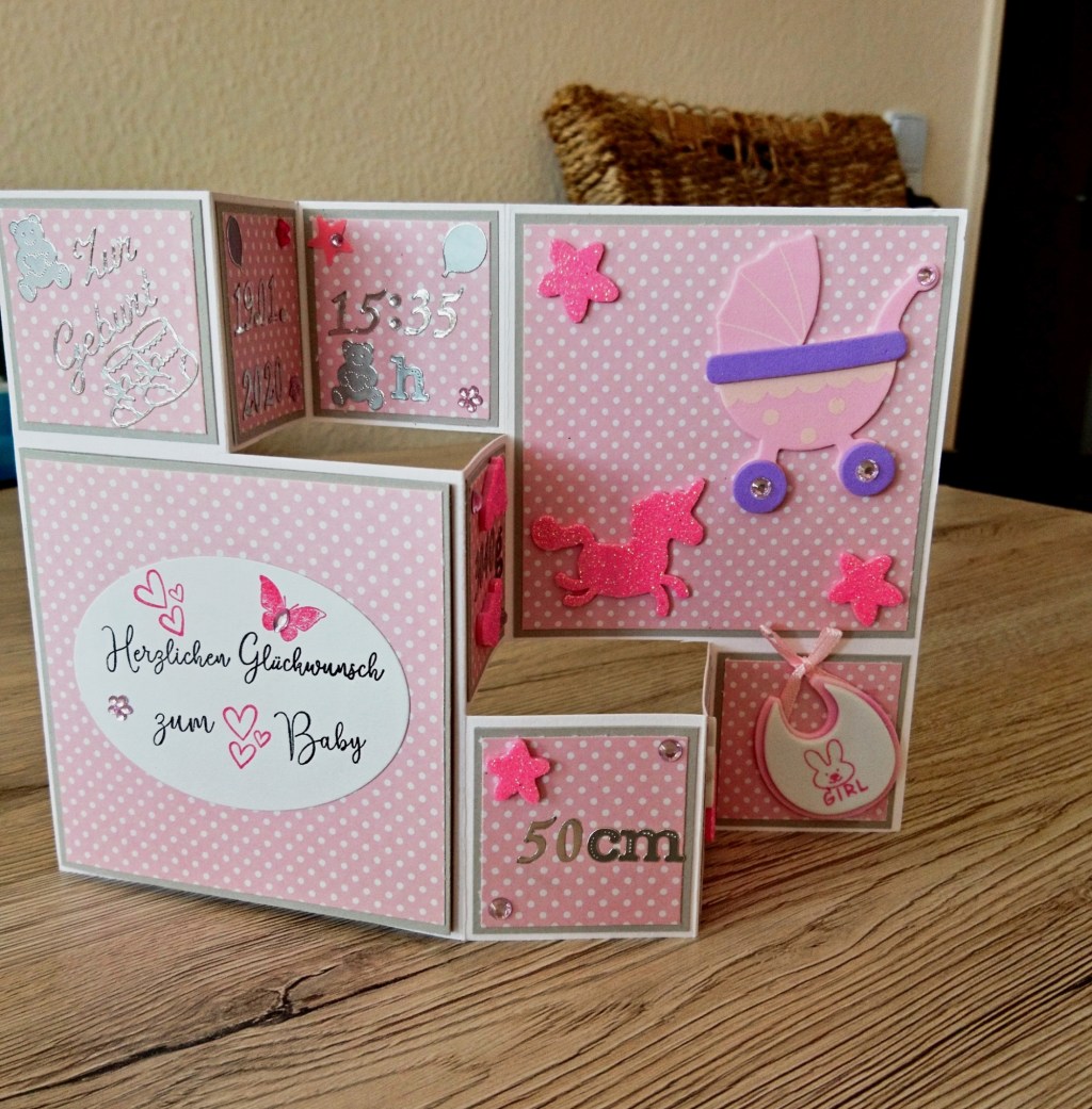 Triple Z-Fold Karte zur&nbsp;Geburt