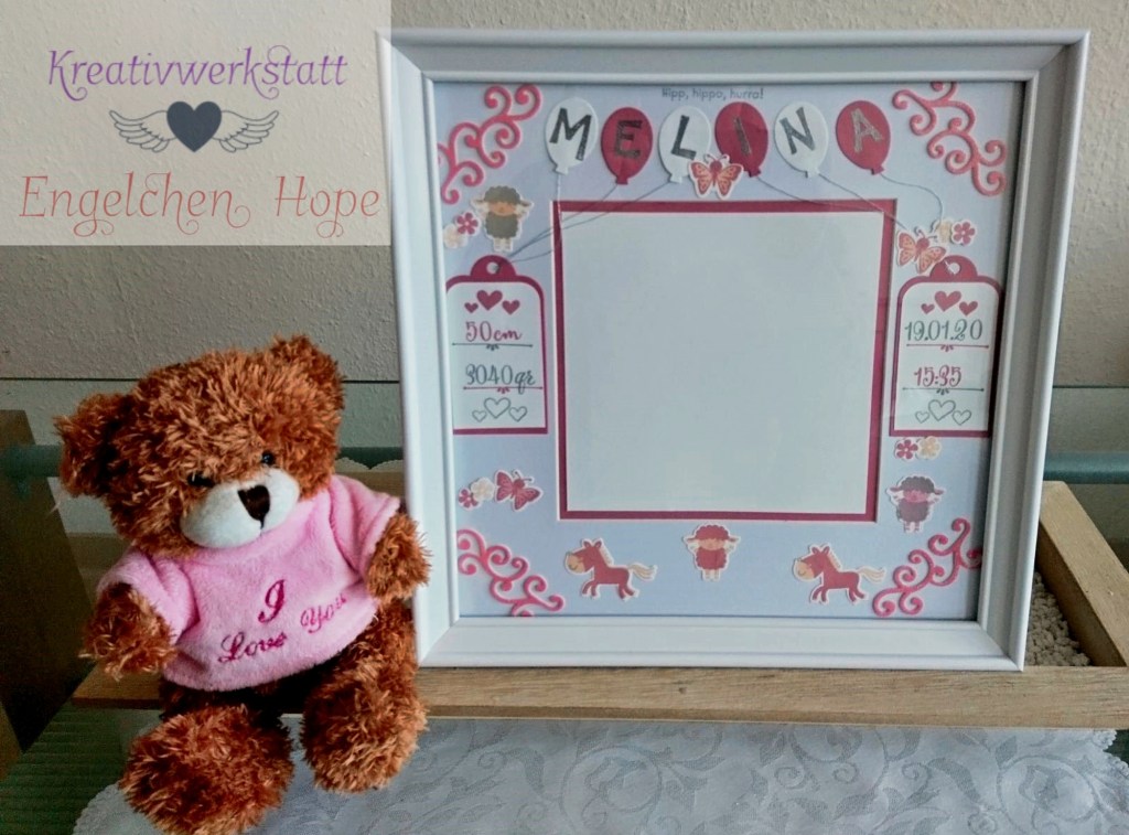 Babyrahmen zur Erinnerung für&nbsp;Mädchen