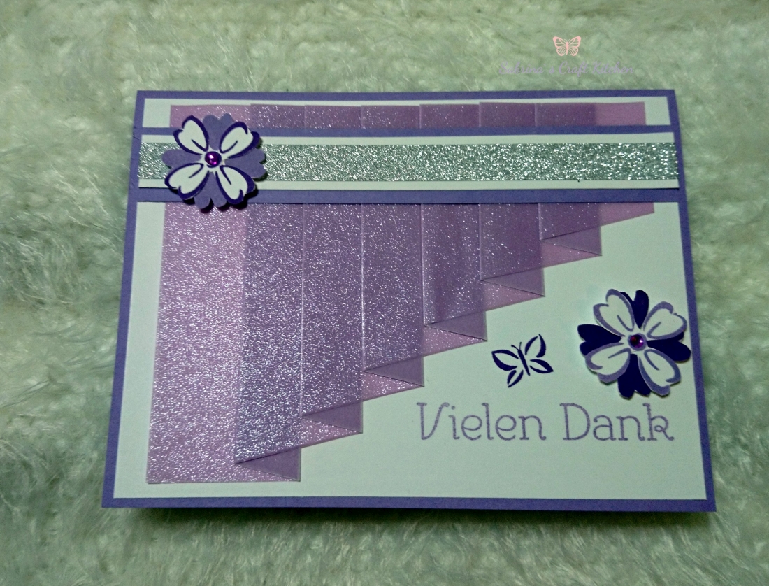 Karte mit Vorhang Vielen Dank