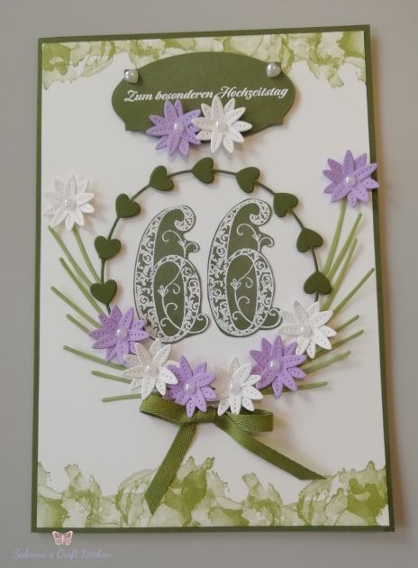Glückwunschkarte zum 66. Hochzeitstag